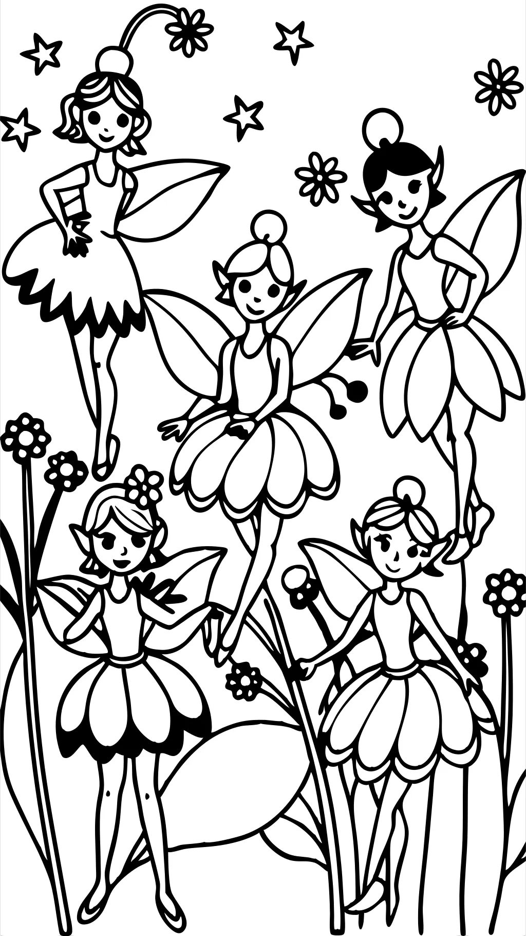 fantasy fairy coloring pages